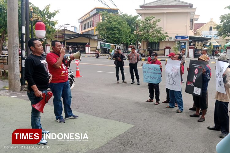 Unjuk Rasa HAKORDIA, Massa Desak APH Usut Tuntas Kasus Dugaan Korupsi di Kota Madiun