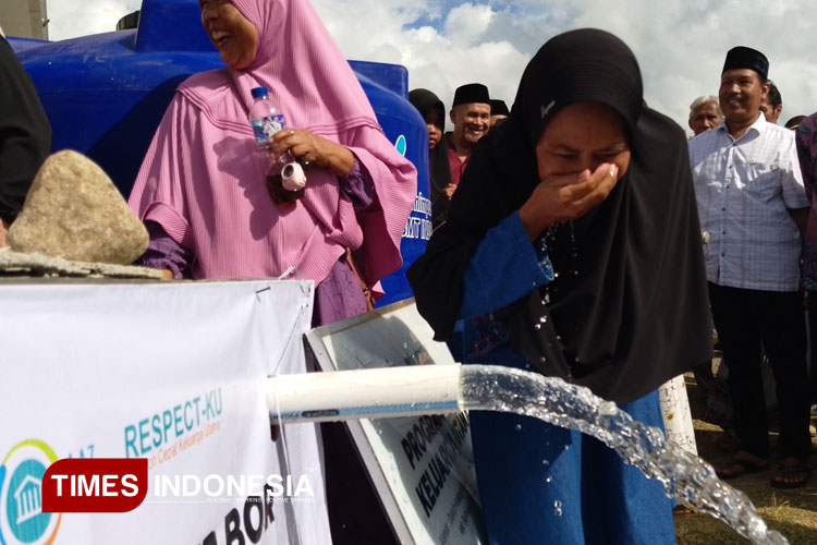 Sumur Bor dari LAZ MKU di Desa Adisana Jadi Sumber Air Bersih Pascabanjir Bandang Brebes