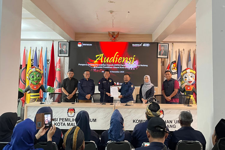 Audiensi ke KPU, NasDem Kota Malang Perkuat Sinergi Pendidikan Politik