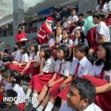 Ratusan Anak TK dan SD di Malang Diajak Sarapan Bersama Santa Claus di Matos