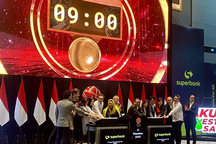 Debut Super Bank Indonesia di BEI Meledak: Saham SUPA Langsung ARA di Hari Pertama