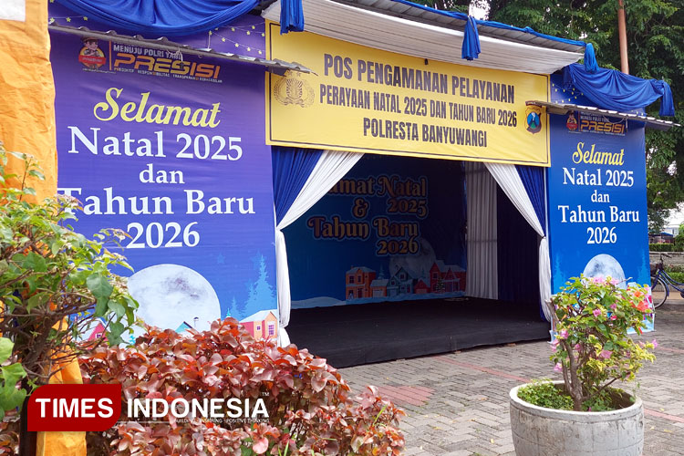 Sejumlah Posko Pengamanan dan Pelayanan Nataru di Banyuwangi Mulai Berdiri