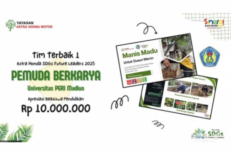 Inovasi Sosial UNIPMA Tumbangkan Tim Nasional, “Pemuda Berkarya” Juara Astra Honda SDGs Future Leaders 2025