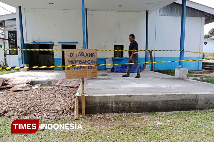 Bangunan Teras PT BFT di SKPT Di-Police Line, Muchlis Baay: Mahli Keliru, Itu Milik Pemda Morotai