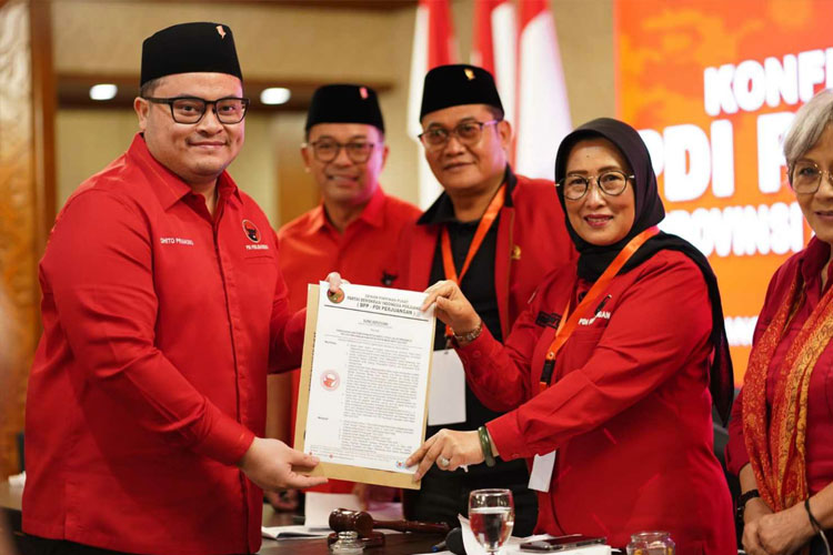 Mas Dhito Terpilih Pimpin PDI Perjuangan Kabupaten Kediri, Ini Target yang Dipasang