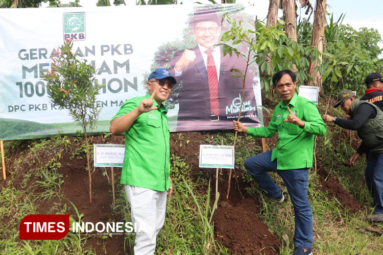 Perhatikan Serius Isu Lingkungan, DPC PKB Kabupaten Malang Tanam Seribu Bibit Pohon
