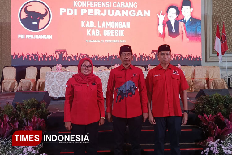 Husen Kembali Pimpin DPC PDI Perjuangan Lamongan, Wabup Dirham Jadi Bendahara