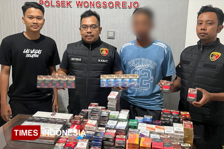 Gerebek Toko di Banyuwangi, Polisi Sita Ribuan Batang Rokok Ilegal