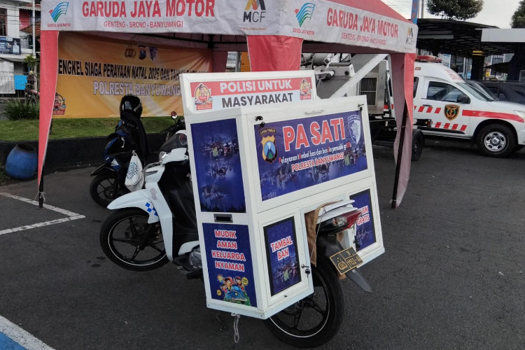 Polresta Banyuwangi Siapkan Tambal Ban dan BBM Gratis Selama Nataru
