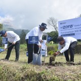 Bupati Sleman dan Telkom Indonesia Tanam 500 Pohon di Lereng Merapi
