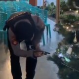 Pengamanan Ketat Ibadah Natal di Bondowoso, Tim Gabungan Jaga Gereja