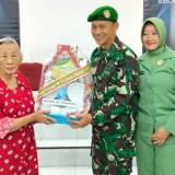 Selain Jaga Keamanan, Koramil Pesantren Kediri Juga Kunjungi Gereja untuk Pererat Silaturahmi Nataru