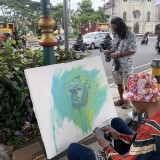 Melukis On the Spot Warnai Malang Retro, Hasilkan Donasi untuk Korban Bencana