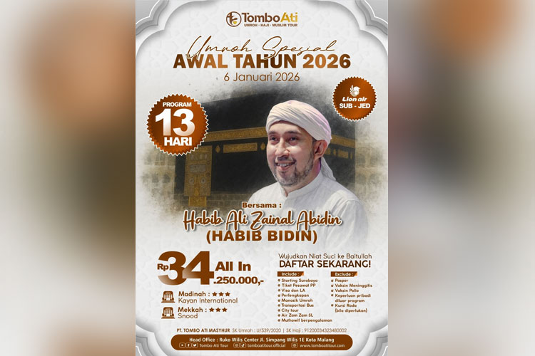 Umrah Bersama Ulama, Tombo Ati Siapkan Keberangkatan Spesial Sepanjang 2026