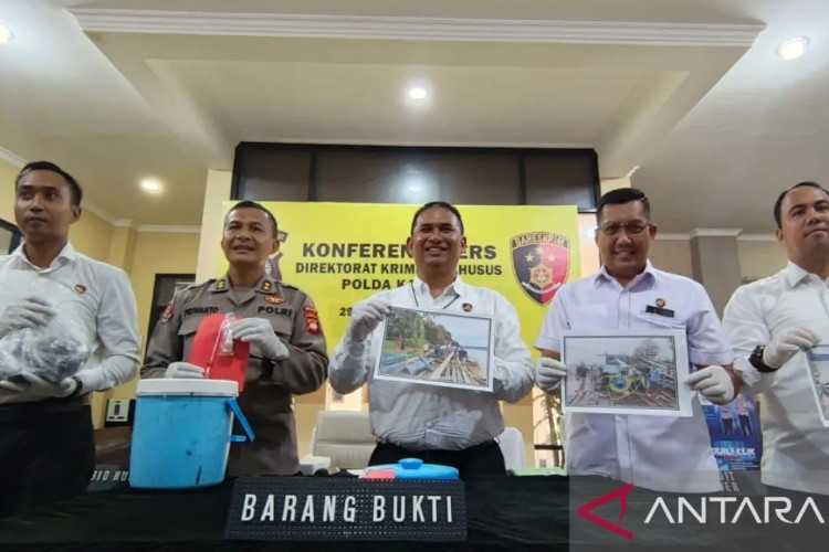 Polda Kalbar Ungkap 38 Kasus PETI dalam 6 Bulan, 73 Tersangka Diamankan dan 213 Gram Emas Ilegal Disita