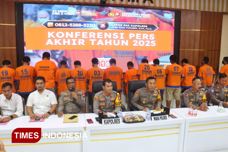 Catatan Akhir Tahun Polres Probolinggo Kota, Narkoba Turun, Laka Lantas Menyusut