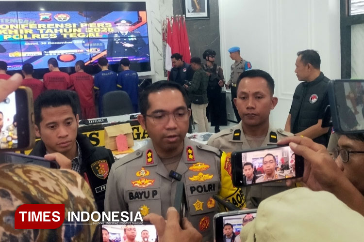 Polres Tegal Ungkap Kasus Ancaman Bom Molotov Hingga Test DNA di Penghujung 2025