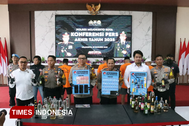 Polres Mojokerto Kota: Kasus Tindak Pidana Ringan Turun 32,6 Persen di Tahun 2025