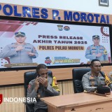 Polres Morotai Ungkap 191 Kasus Sepanjang 2025, 56% Diselesaikan