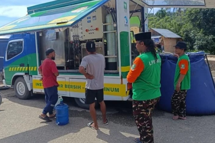 LPBI PBNU Turun Tangan Atasi Krisis Air Bersih di Sumatera Barat Pasca Bencana