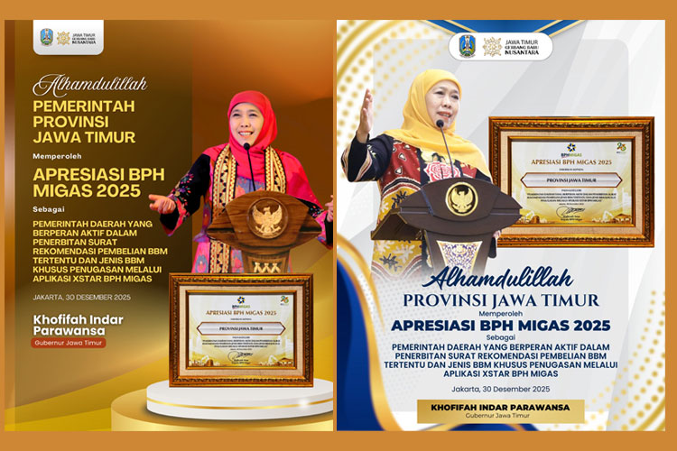 Sektor Energi Moncer, Pemprov Jatim Raih Penghargaan dari BPH Migas