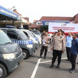Polres Mojokerto Kota Periksa Kendaraan Dinas dan Tandatangani Kontrak Kerja
