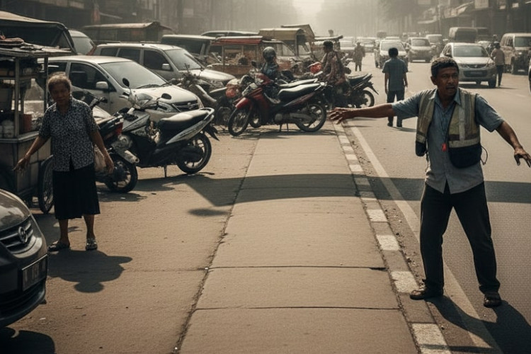 Ketika Parkir Liar Menguasai Kota, Warga Dipaksa Ikhlas