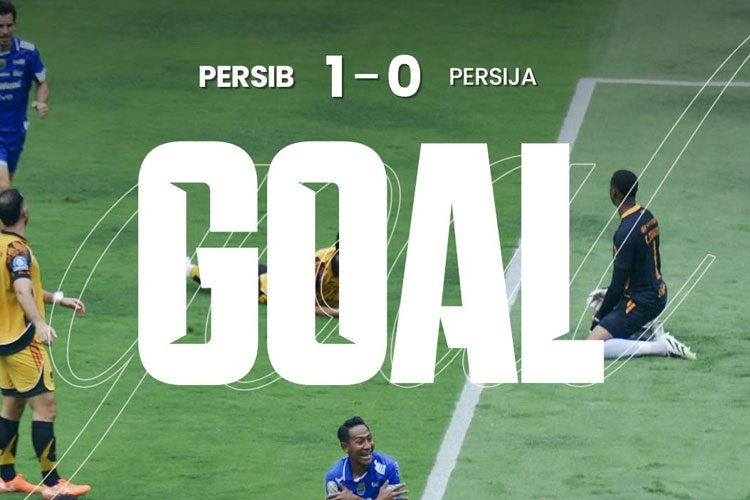 Persib vs Persija, Gol Cepat Beckham Putra Bawa Maung Bandung Unggul di Babak Pertama