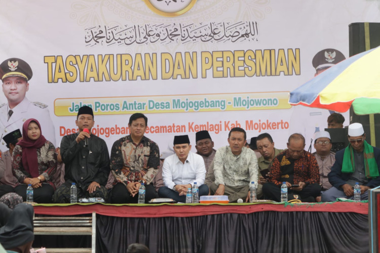 Jalan Poros Senilai Rp 2,9 Miliar Diresmikan Bupati Mojokerto