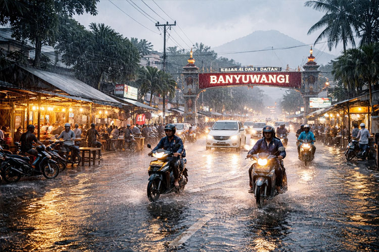 Hujan Lebat Diprediksi Landa Banyuwangi hingga 20 Januari 2026