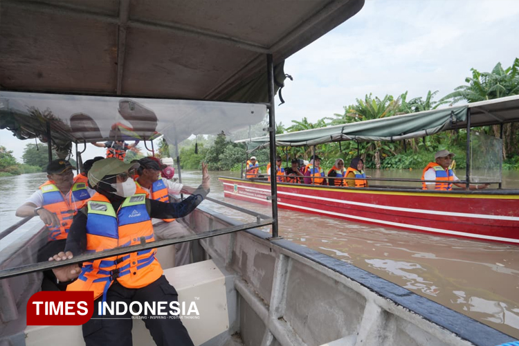 Wisata Susur Sungai Ngotok Lengkapi Taman Bahari Majapahit Kota Mojokerto