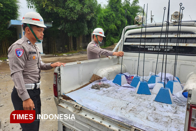 Kolaborasi Satlantas Polres Majalengka-WIKA Beton Dukung Kelancaraan Lalu Lintas