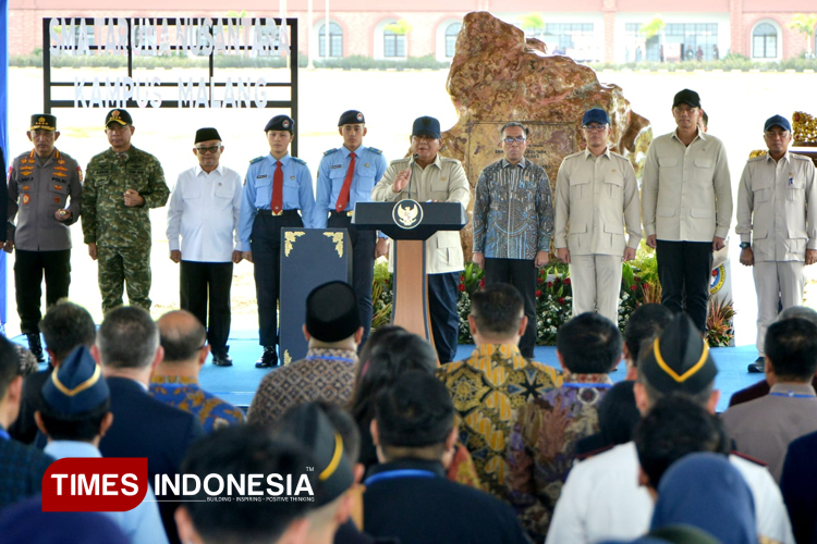 Resmikan SMA Taruna Nusantara Kampus Malang, Prabowo Tegaskan Investasi SDM Kunci Masa Depan Bangsa