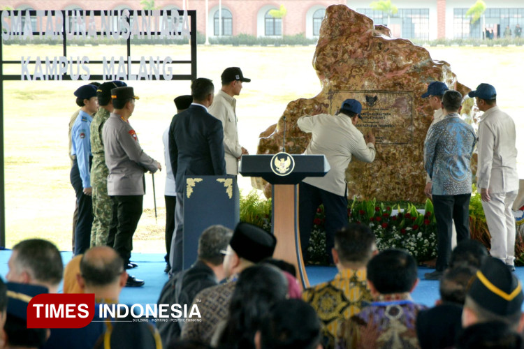 Resmikan SMA Taruna di Malang, Prabowo: Wadah Pendidikan Unggul Cetak Kader Bangsa