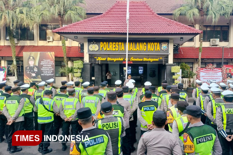 Polresta Malang Kota Turut Amankan Rangkaian Kunker Presiden Prabowo di Malang