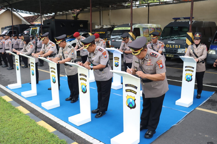 Sejumlah Petinggi Polres Mojokerto Kota Dimutasi