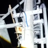 kabel Transformator Listrik Perusahaan Listrik Negara (Trafo PLN) raib. Dugaan sementara, kabel hilang digondol maling.