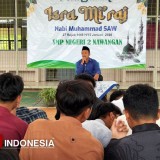 Memaknai Isra Mikraj, SMPN 2 Nawangan Pacitan Padukan Ibadah dan Budaya Literasi