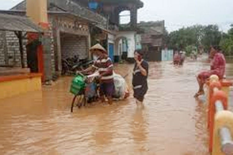 Banjir Susulan Terjang Desa Ngagel Pati, Ratusan Rumah Kembali Terendam
