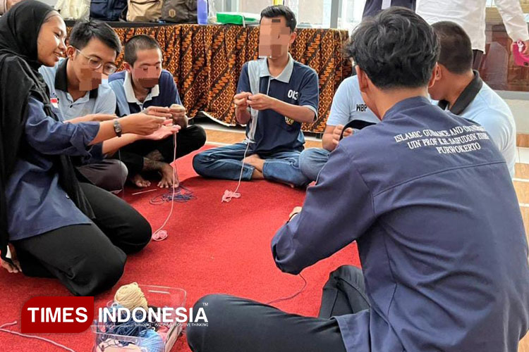 Warga Binaan Rutan Banjarnegara Ikuti Pelatihan Merajut Benang