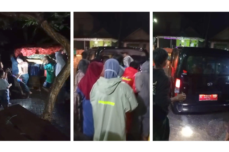 Dramatis, Warga Probolinggo Gotong Ibu Hamil Beserta Ranjangnya Terobos Banjir demi Persalinan