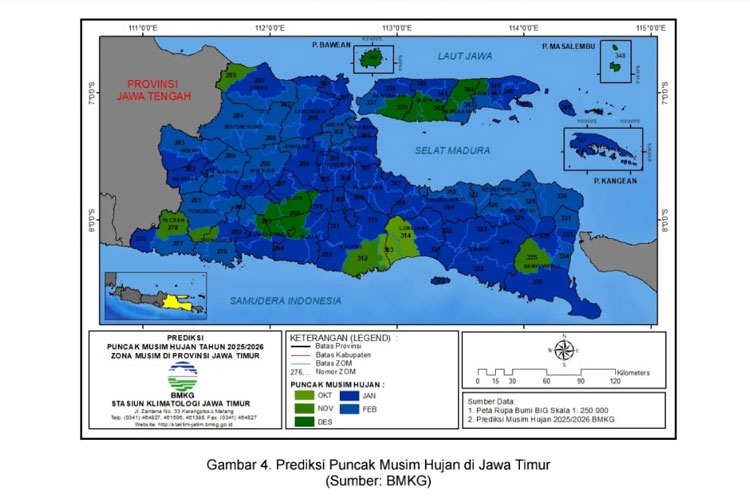 BMKG Juanda Prakirakan Puncak Cuaca Ekstrem Hingga Akhir Januari 2026