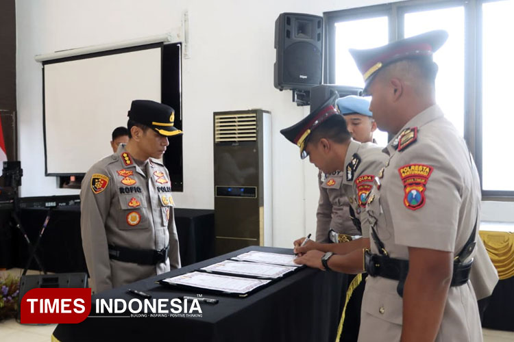 Resmi, Inilah Deretan Wajah Baru Kasat dan Kapolsek di Polresta Banyuwangi