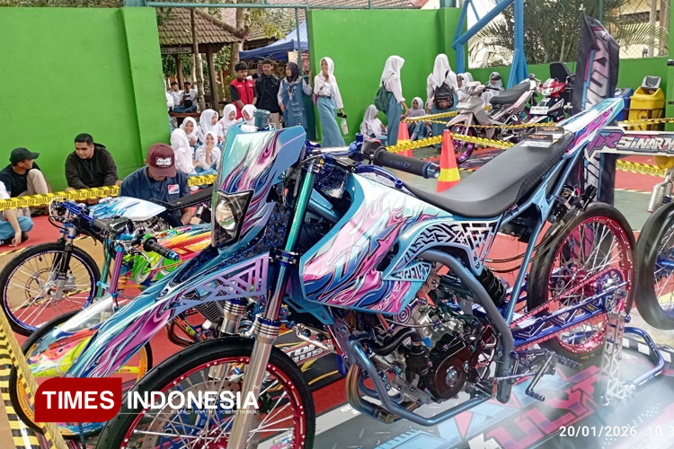 Kontes Modifikasi Motor di Kanesa Kepanjen, Ekplorasi Ide Air Brush hingga Suku Cadang