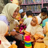 Tanamkan Minat Baca pada Anak, Disperpusip Ponorogo Gelar Wisata Literasi