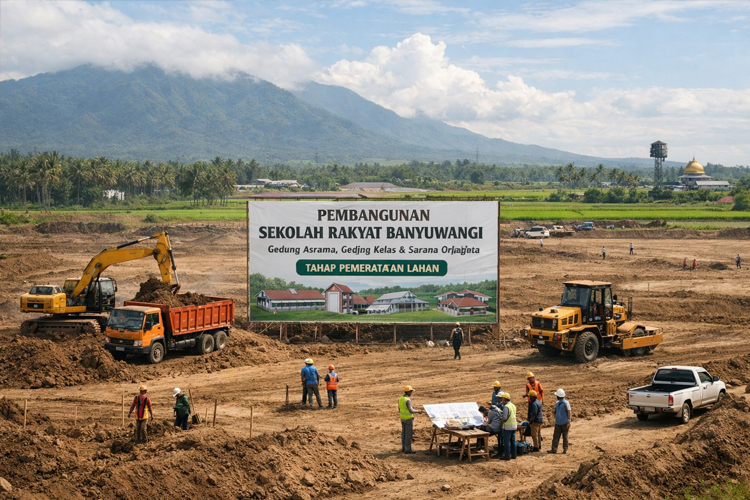 Seluas 7 Hektar, Pembangunan Sekolah Rakyat di Banyuwangi Ditargetkan Rampung Juli 2026
