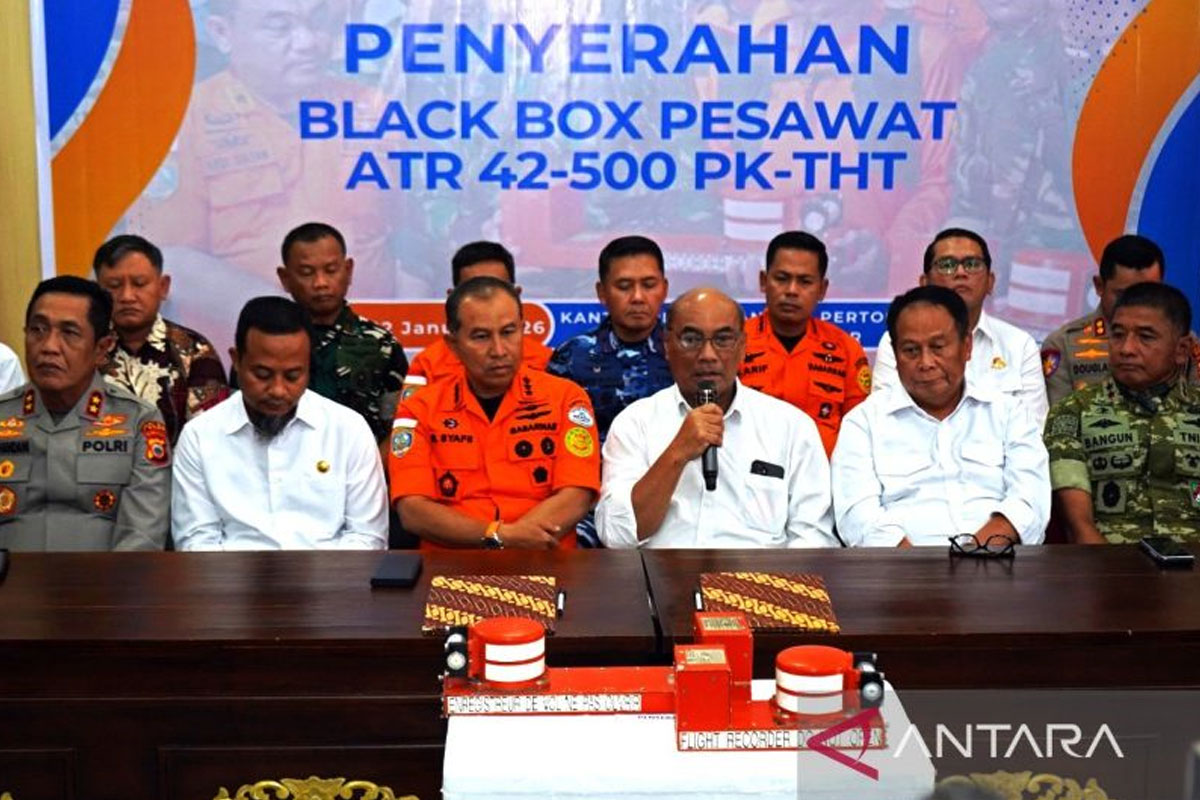 KNKT Investigasi Black Box Pesawat ATR 42-500 yang Jatuh di Gunung Bulusaraung