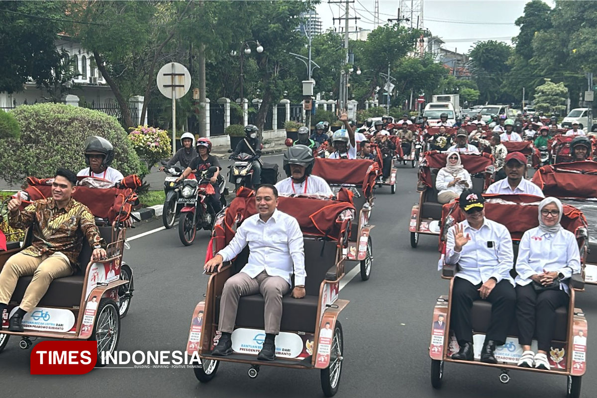 Becak Listrik Perkuat Pariwisata dan Entas Kemiskinan di Surabaya