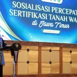 Gubernur Khofifah Komitmen Percepat Sertifikasi Tanah Wakaf