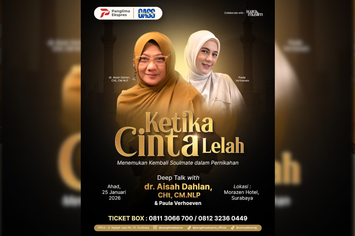 Hadir di Surabaya, dr. Aisah Dahlan dan Paula Verhoeven Bedah Solusi Ketika Cinta Lelah